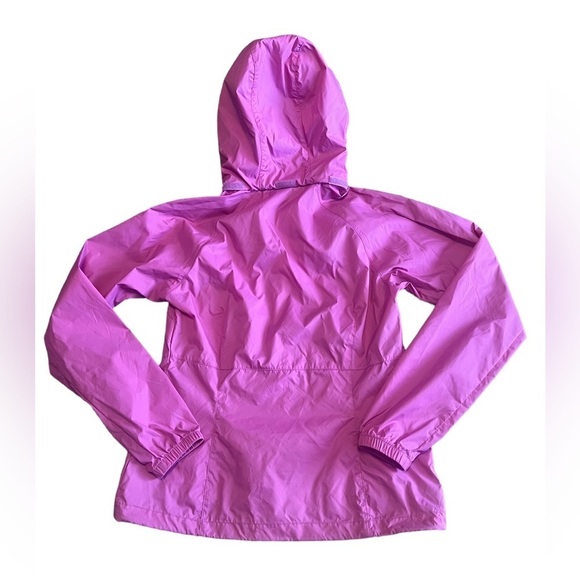 Columbia pink nylon hoodie zip up windbreaker - Picture 2 of 6